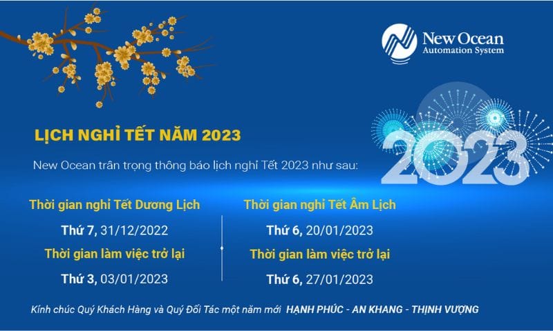 THÔNG BÁO LỊCH NGHỈ TẾT DƯƠNG LỊCH VÀ TẾT NGUYÊN ĐÁN 2023